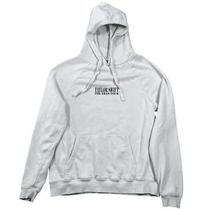 Taylor Swift Eras Tour Hoodie Women Medium Cream Official Merch Swifty *Flawed